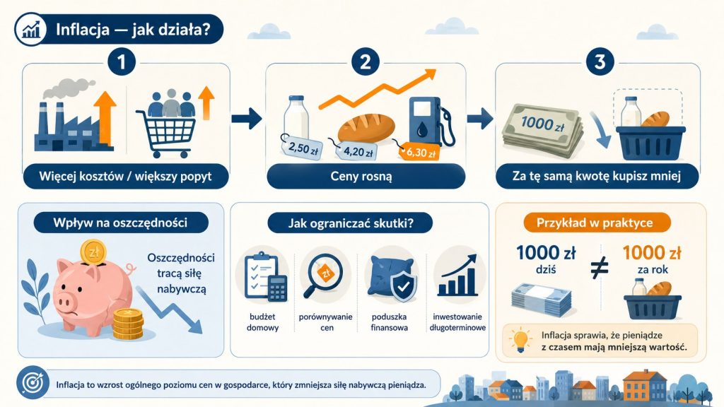 Co to jest inflacja? Mechanizm wzrostu cen, wpływ na oszczędności i sposoby ochrony budżetu rodziny