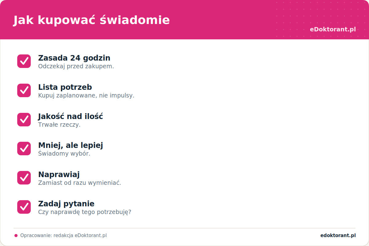 Jak kupować świadomie – infografika