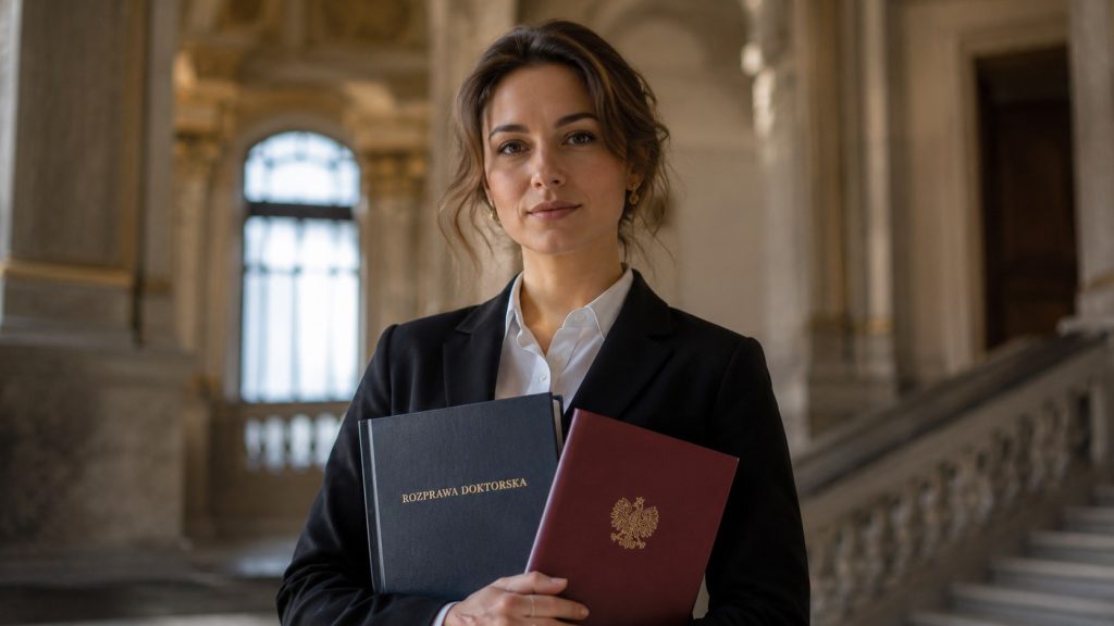 Warunki nadania stopnia doktora według art. 186 ustawy: tytuł magistra, efekty 8 PRK i język B2, dorobek naukowy, obrona rozprawy oraz wymagania uczelni.