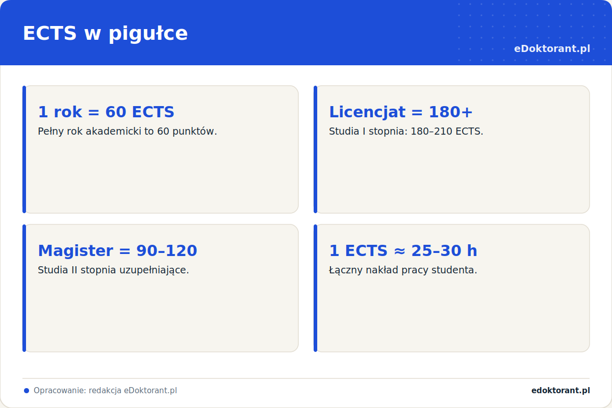 ECTS w pigułce – infografika