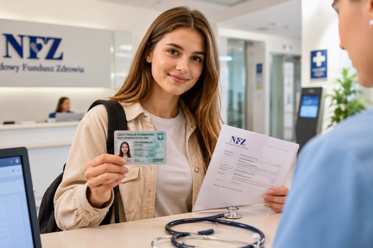 Czy student jest ubezpieczony i jak korzystać z NFZ w 2026 roku? Sprawdź, kiedy obejmuje Cię ubezpieczenie rodziców, a kiedy zgłasza Cię uczelnia.