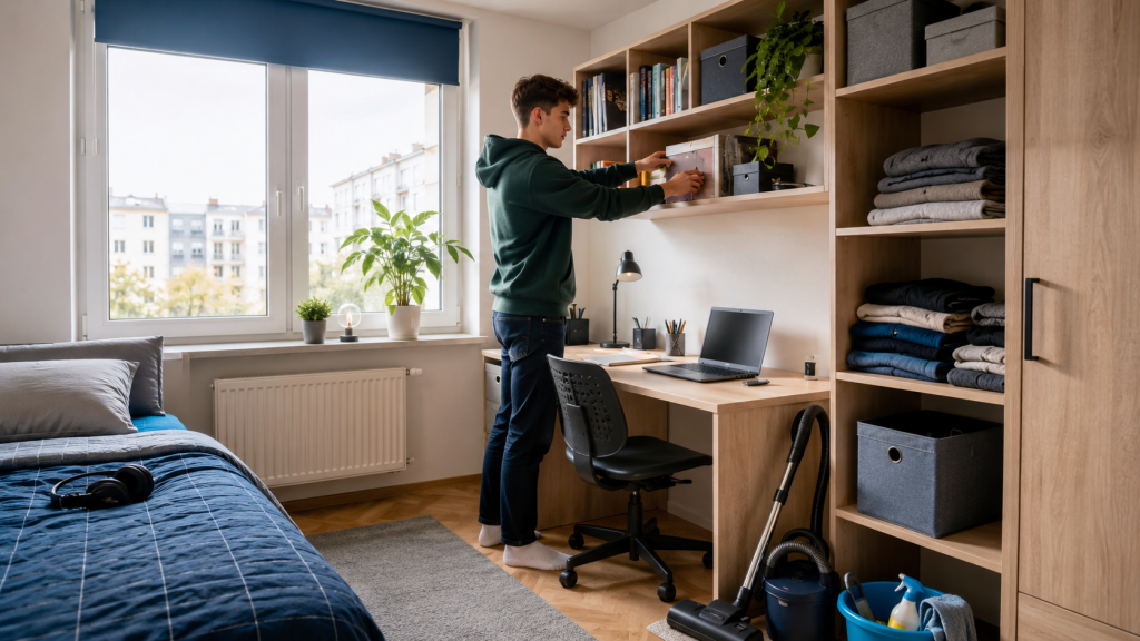 Jak dbać o porządek w wynajmowanym mieszkaniu w 2026 roku — sprzątanie i organizacja dla studenta