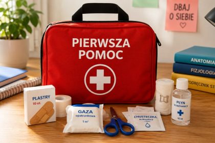 Warto być przygotowanym. Zobacz, dlaczego podstawowa wiedza o pierwszej pomocy i apteczka przydają się studentowi w 2026 roku.