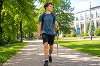 Szukasz łatwej aktywności? Zobacz, jak nordic walking i spacery pomagają studentowi w 2026 roku zadbać o ruch i samopoczucie.