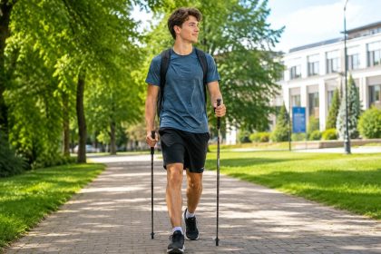 Szukasz łatwej aktywności? Zobacz, jak nordic walking i spacery pomagają studentowi w 2026 roku zadbać o ruch i samopoczucie.