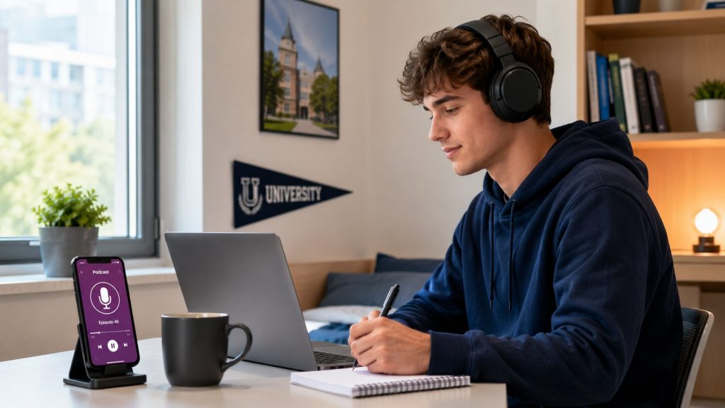 Podcasty i audiobooki dla studenta w 2026 roku — wiedza i rozrywka na słuchawkach