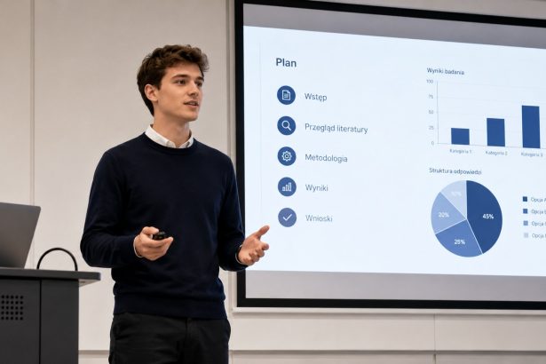 Czeka Cię prezentacja? Zobacz, jak przygotować dobrą prezentację na studiach w 2026 roku i pewnie wystąpić przed grupą.