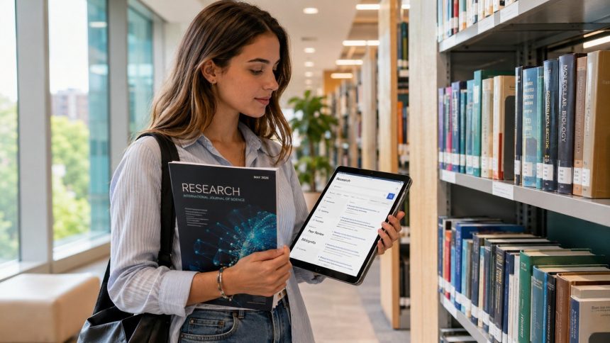 Szukasz wiarygodnych źródeł do pracy? Zobacz, jak korzystać z biblioteki i źródeł naukowych w 2026 roku i znaleźć rzetelne materiały.