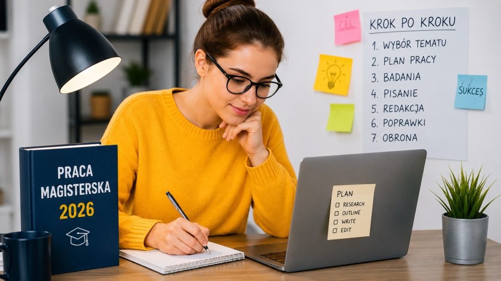 Jak napisać pracę magisterską w 2026 roku — przewodnik krok po kroku dla studenta